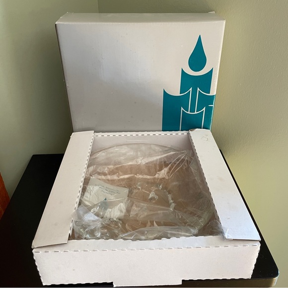 Retired Partylite "Iceland" 3-Wick Candle Holder Glass Bowl NEW OLD STOCK - Picture 7 of 7